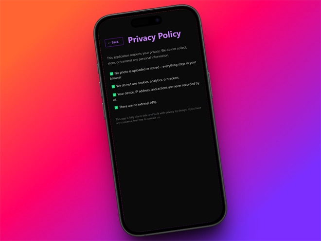 Private editing in browser